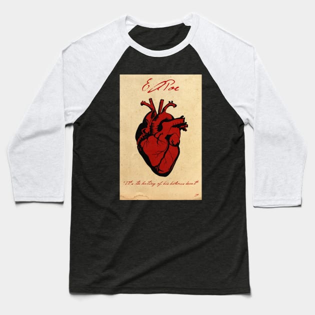 The Telltale Heart Baseball T-Shirt by IcarusPoe